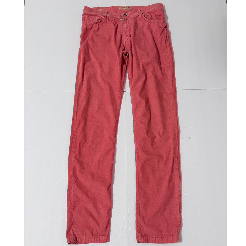 Marco Pescarolo Nerano M18 Corduroy Pants, Salmon Pink, Size IT48